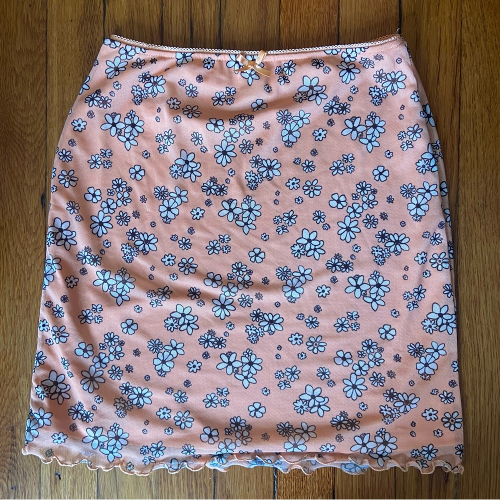 Y2K Floral Mini Skirt